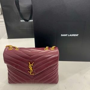 LOULOU SMALL CHAIN BAG IN QUILTED "Y" LEATHER